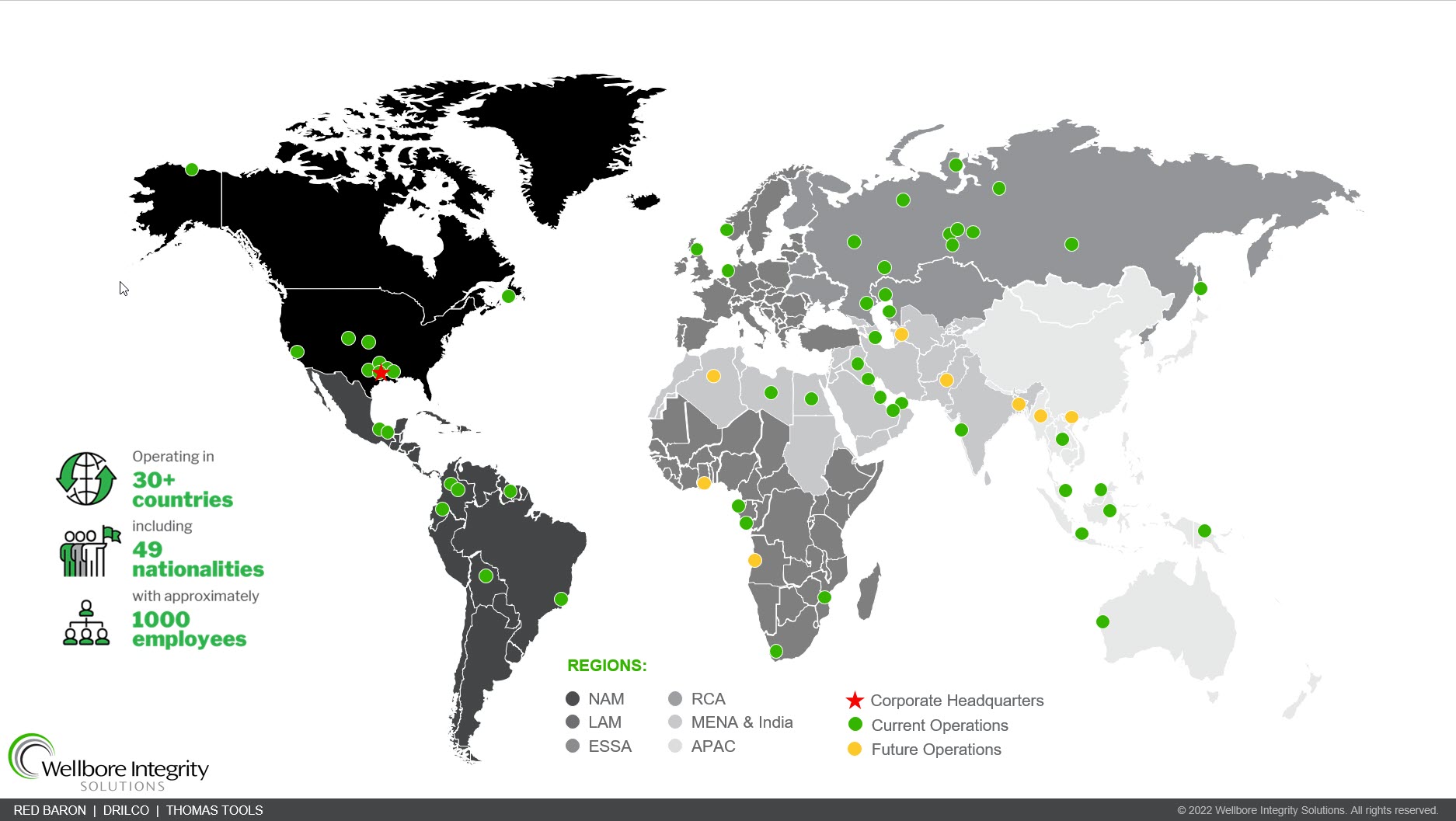 Combined Operating locations – Map-web Combined Operating locations - Map-web